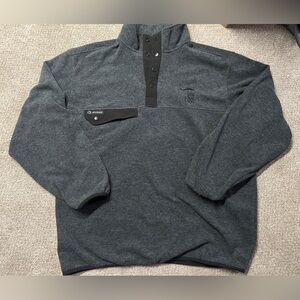Nine Line Gray Dri Duck Quarter-Zip Pullover